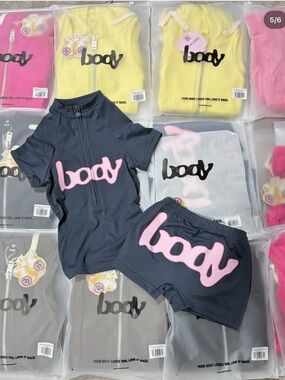 body by raven tracy Active Set with Pink 'body' Logo